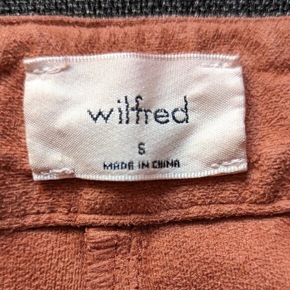 Wilfred Aritzia Tempest Brown Slim Fit Vinyl Pants - Picture 4 of 11